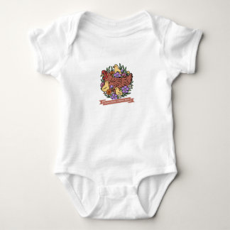 Country Roots, Chicken Boots Chicken Baby Bodysuit
