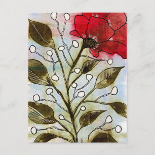 Country Rose Postcard