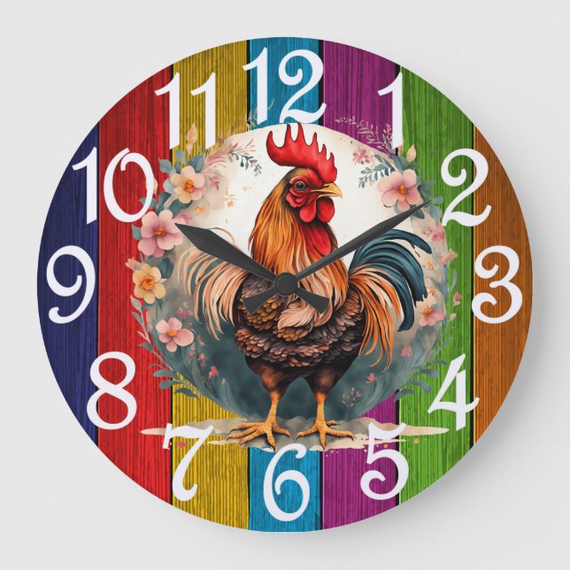 Country Roster Large Clock (Front)