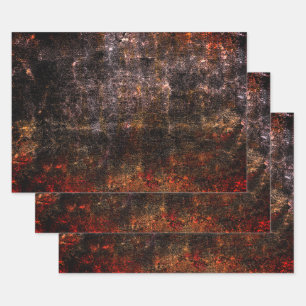 Country Rustic Colorful Vintage Texture Wrapping Paper Sheet