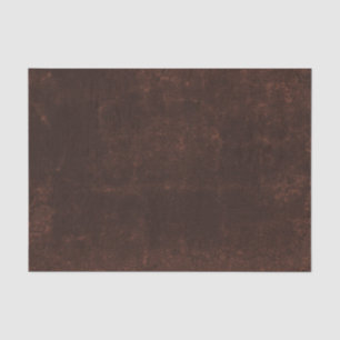Country Rustic Dark Brown Vintage Grunge Texture Tissue Paper