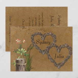 Country, Rustic, Elegant Wedding Invitation