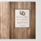 Country Rustic Horseshoe & Brown Wood Wedding