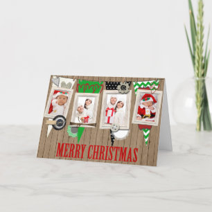 Country Rustic Photo Christmas Card