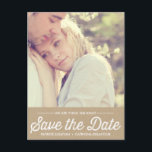 COUNTRY RUSTIC | PHOTO SAVE THE DATE POSTCARD<br><div class="desc">COUNTRY RUSTIC | PHOTO SAVE THE DATE POSTCARD 
 Customisable save the date postcard featuring retro typography and kraft paper background. Similar items are available in my store.</div>