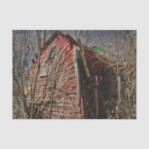 Country Rustic Red Barn Vintage Farmhouse Tissue Paper