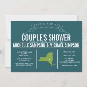 Country Rustic State Couple's Shower Invitation