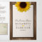 Country Rustic Sunflower & Wood Wedding Suite