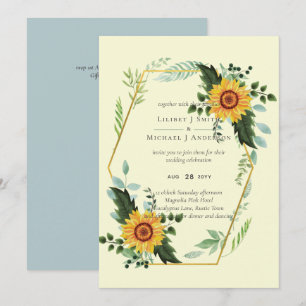 Country Rustic Sunflowers Greenery Wedding Budget