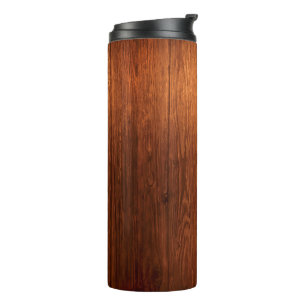 Country Rustic Wood Look Thermal Tumbler