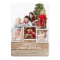 Country Rustic Wood Merry Christmas Photo Card