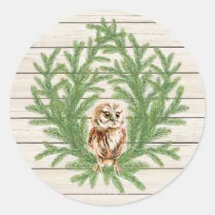 Country Rustic Wood Photo Sticker