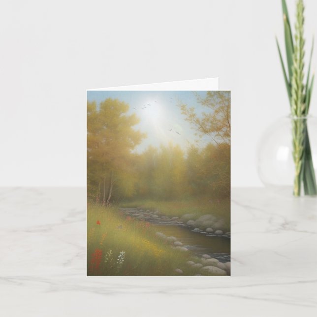 Country Scene Birthday Card (Front)