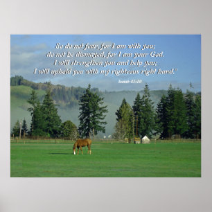 Country Scene Isaiah 41:10 Print