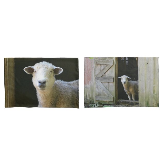 Country Sheep Pillowcase (Front-Set)