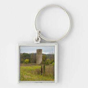 Country Silo Key Ring