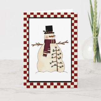 Country Snowman Card