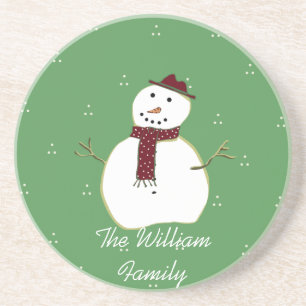 Country Snowman Coaster