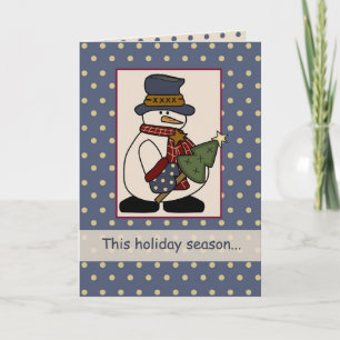 Country Snowman Holiday Tree
