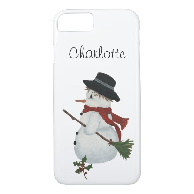 Country Snowman iPhone 7 Case (Back)