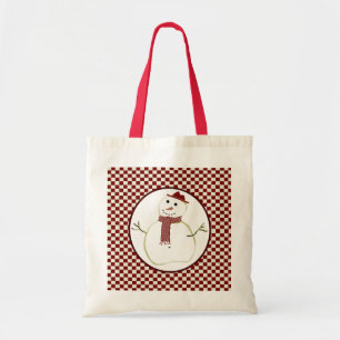 Country Snowman Tote Bag