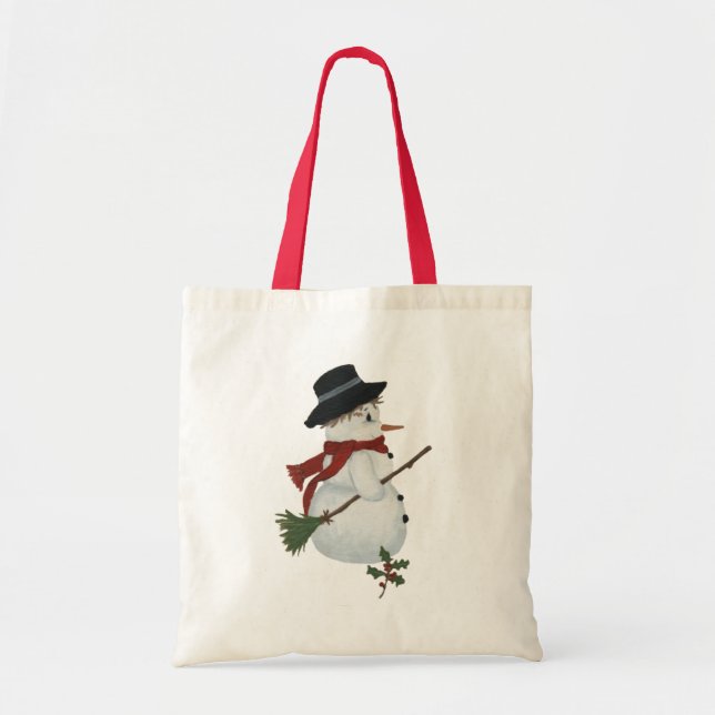 Country Snowman Tote Bag (Front)