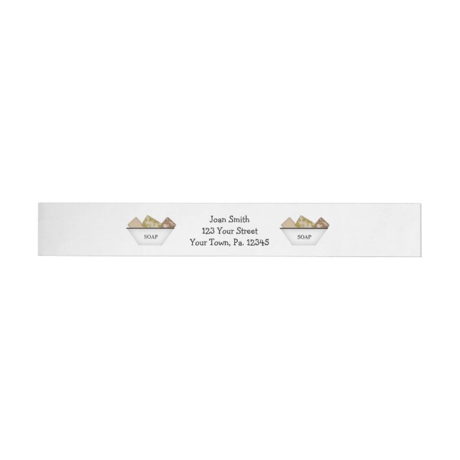 Country Soaps White Wraparound Product Label (Individual)