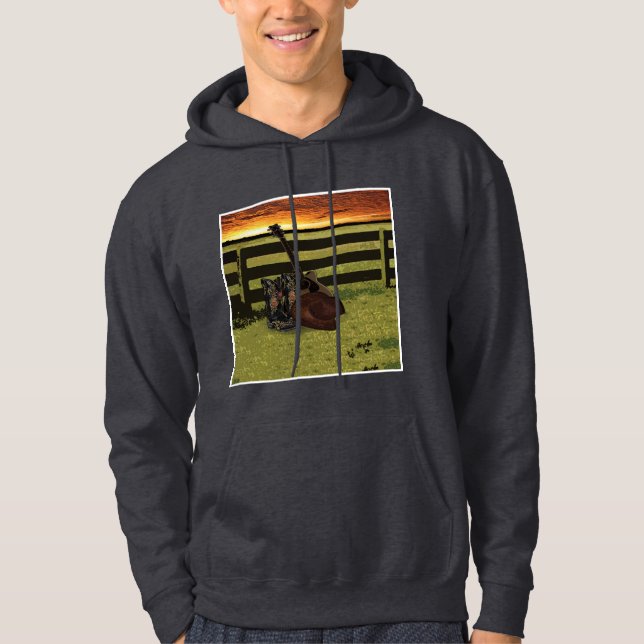 "Country Soul Sunset" Western Vibes Hoodie (Front)