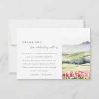 Country Spring Floral Landscape Rehearsal Dinner