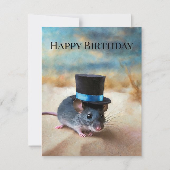 Country Squire Mouse Happy birthday (Front)
