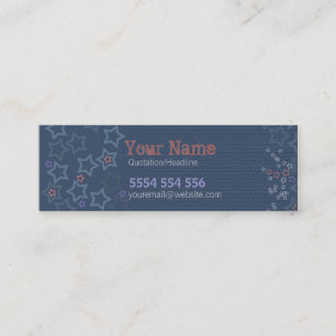 Country Stars Mini Business Card