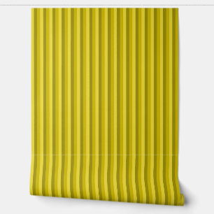 Country-Style 1/4" Rustic Yellow Stripes Wallpaper