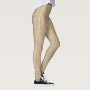 Country Style Faded Woodgrain Leggings
