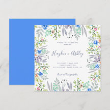 Country style modern floral watercolor Wedding