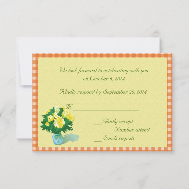 Country style RSVP cards (Front)
