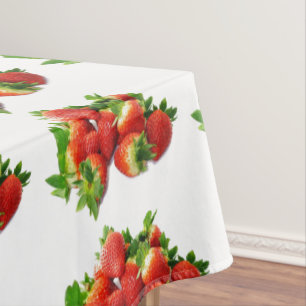 Country Style Strawberry Pattern Table Cloth