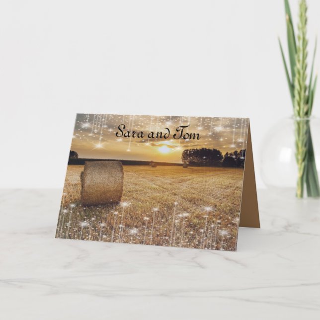 Country Style Wedding Invitation (Front)