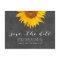 Country Sunflower Chalkboard Wedding Save the Date