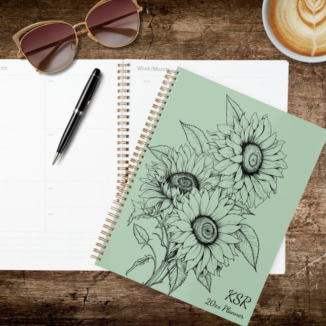Country Sunflower Illustration Planner (Creator Uploaded)