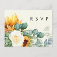 Country Sunflower Light Yellow Song Request RSVP