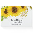 Country Sunflower Wedding Guest Book