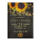 Country sunflowers barn wood save the date wedding