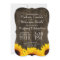 Country Sunflowers Rustic Wood Wedding Invitations