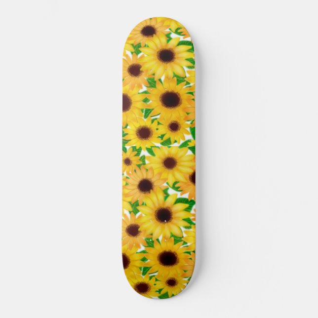 Country Sunflowers Skateboard (Front)