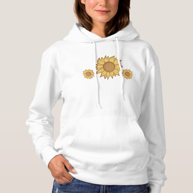 Country Sunflowers T-Shirt Hoodie (Front)