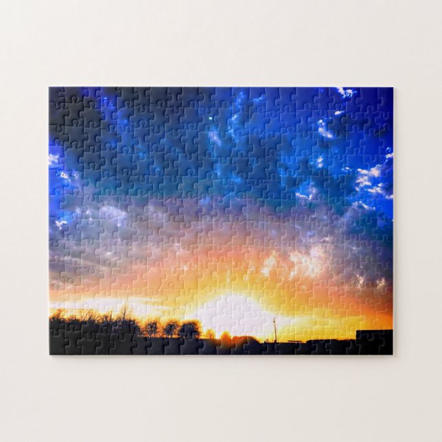 Country Sunset Jigsaw Puzzle (Horizontal)