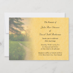 Country Sunset Wedding Invitation