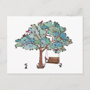 Country Swing Moving New Address Announcement Postcard