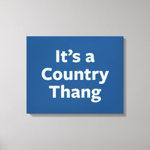 Country Thang Canvas Print