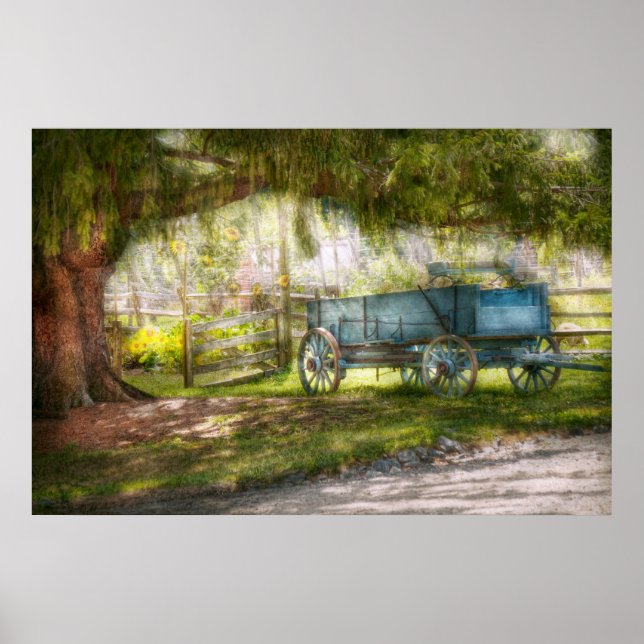 Country - The old wagon out back Poster (Front)